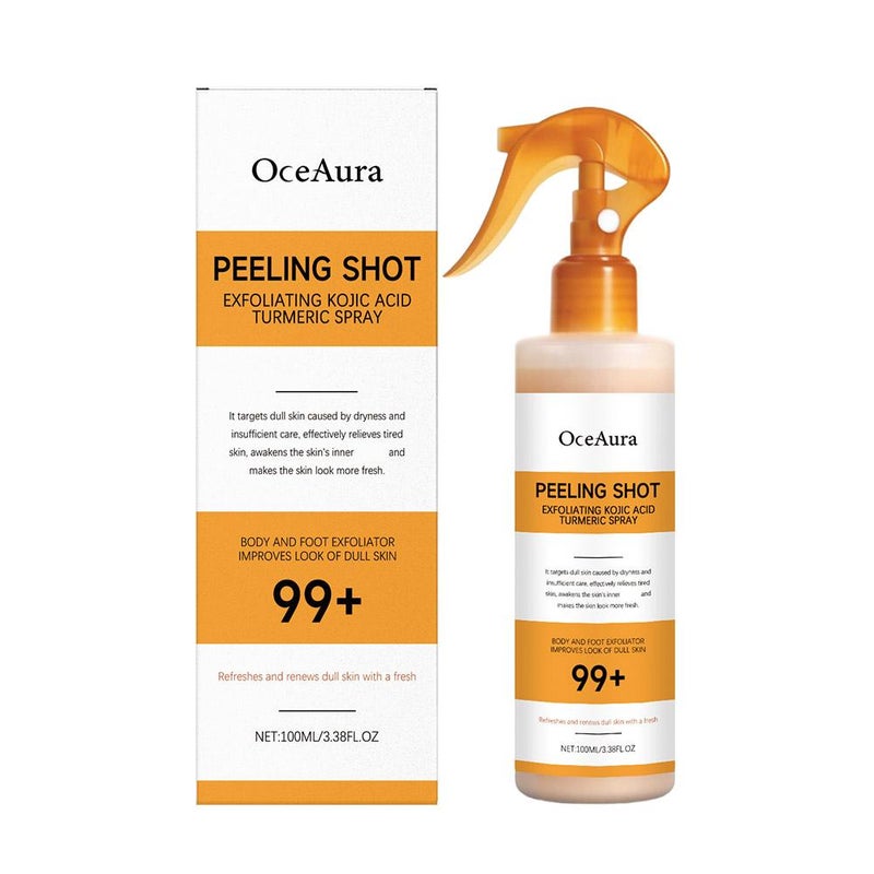 Turmeric Facial Exfoliating Spray: Gentle, Revitalizing, Exfoliating, Brightening, and Skin-Cleansing Spray. Portable and Easily Absorbed. OC-A06-0758-01